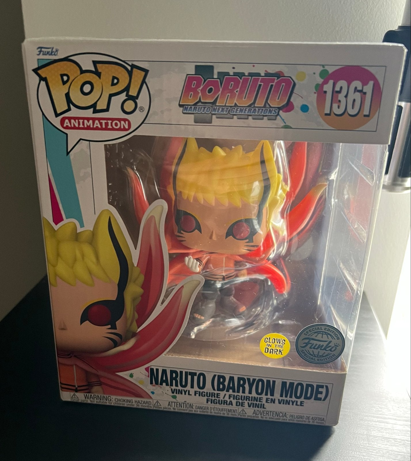 Funko Pop! Naruto (Baryon Mode) 1361 Glow in the Dark, Ophalen of Verzenden, Zo goed als nieuw