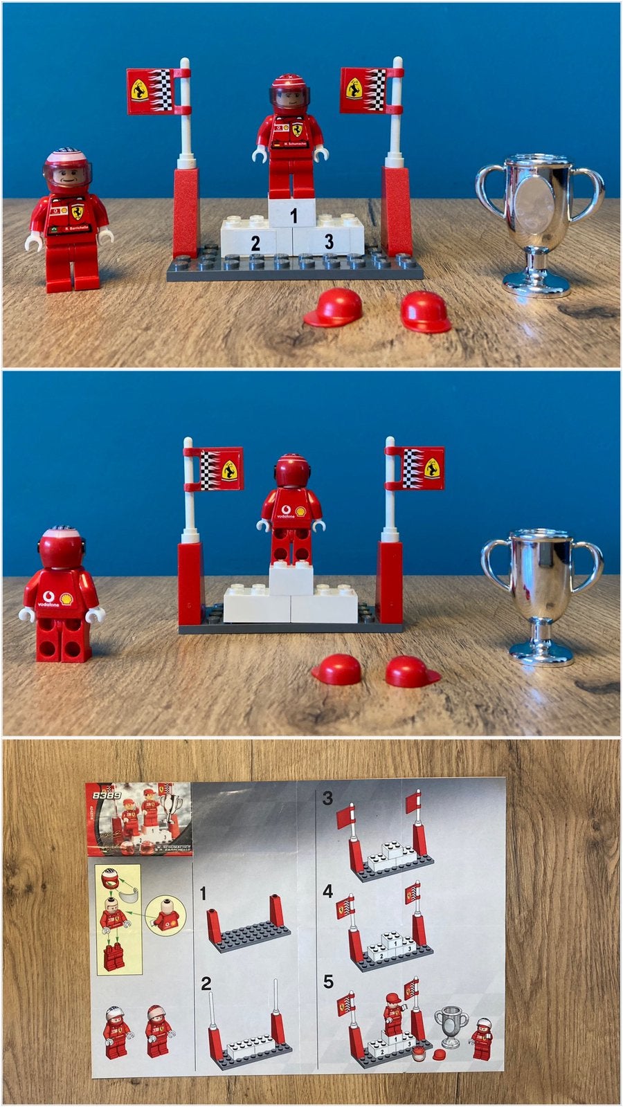 Lego 8389 M. Schumacher & R. Barrichello, Verzenden, Gebruikt