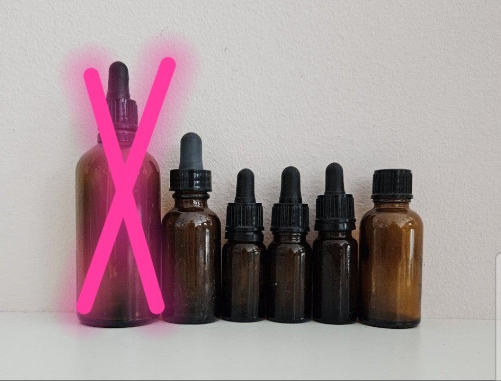 Diverse bruine glazen flesjes met pipet of dop, Ophalen of Verzenden, Nieuw