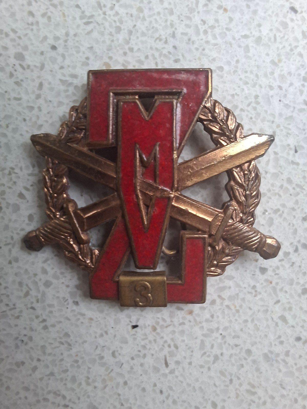 gereserveerd militair embleem speld sport, Verzenden, Landmacht, Nederland, Embleem of Badge