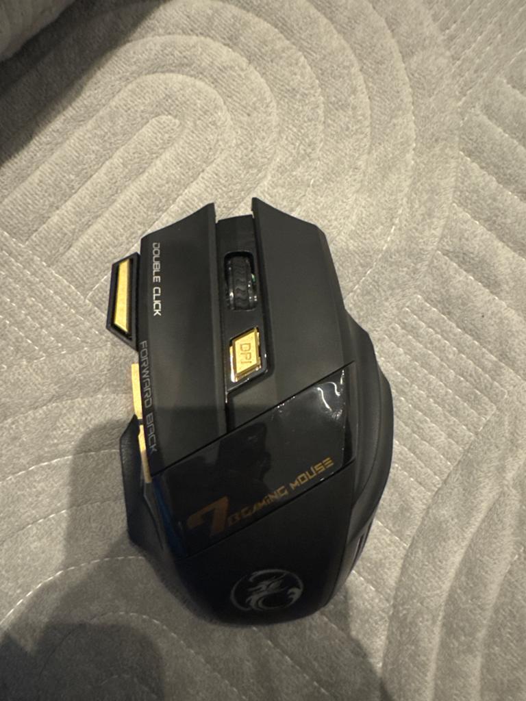 Gaming Muis Draadloos met LED, DPI, Dubbelklik & Bluetooth, Computers en Software, Muizen, Zo goed als nieuw, Muis, Draadloos