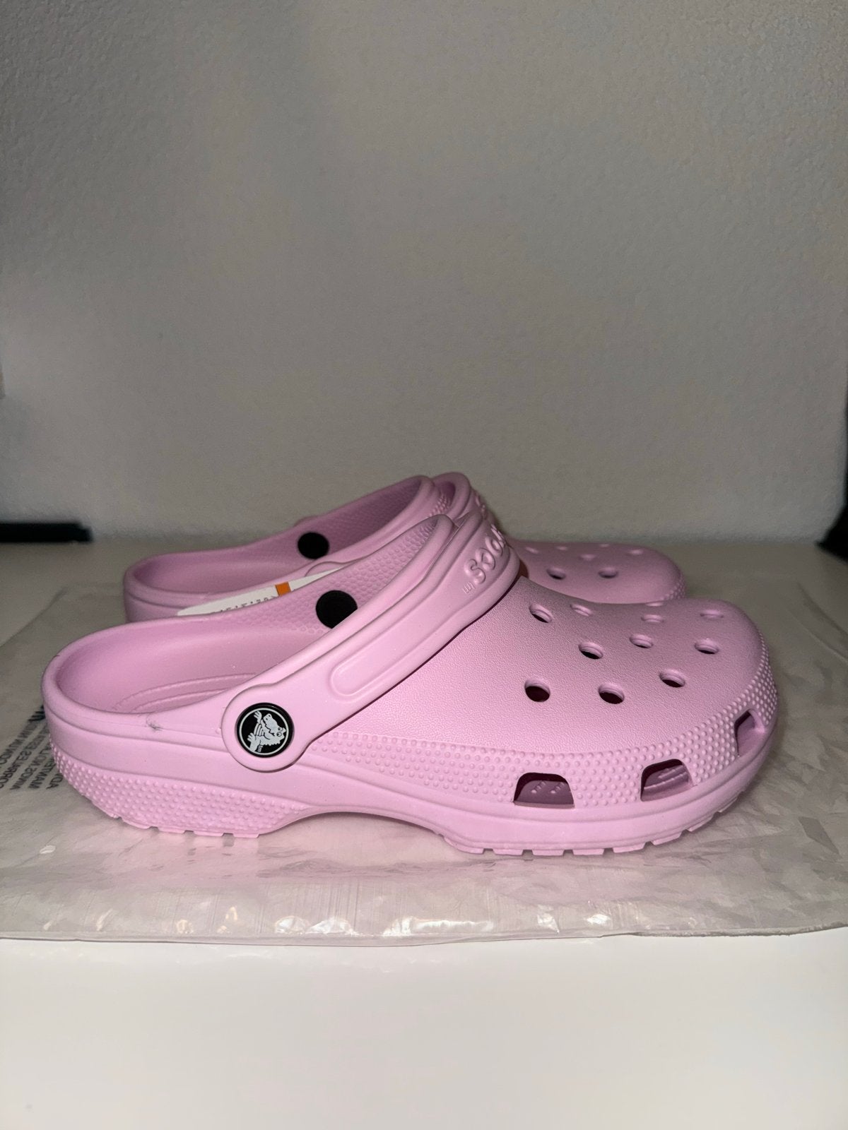 Nieuwe Roze Crocs Classic Klompen Maat 38-39, Verzenden, Nieuw, Roze, Slippers
