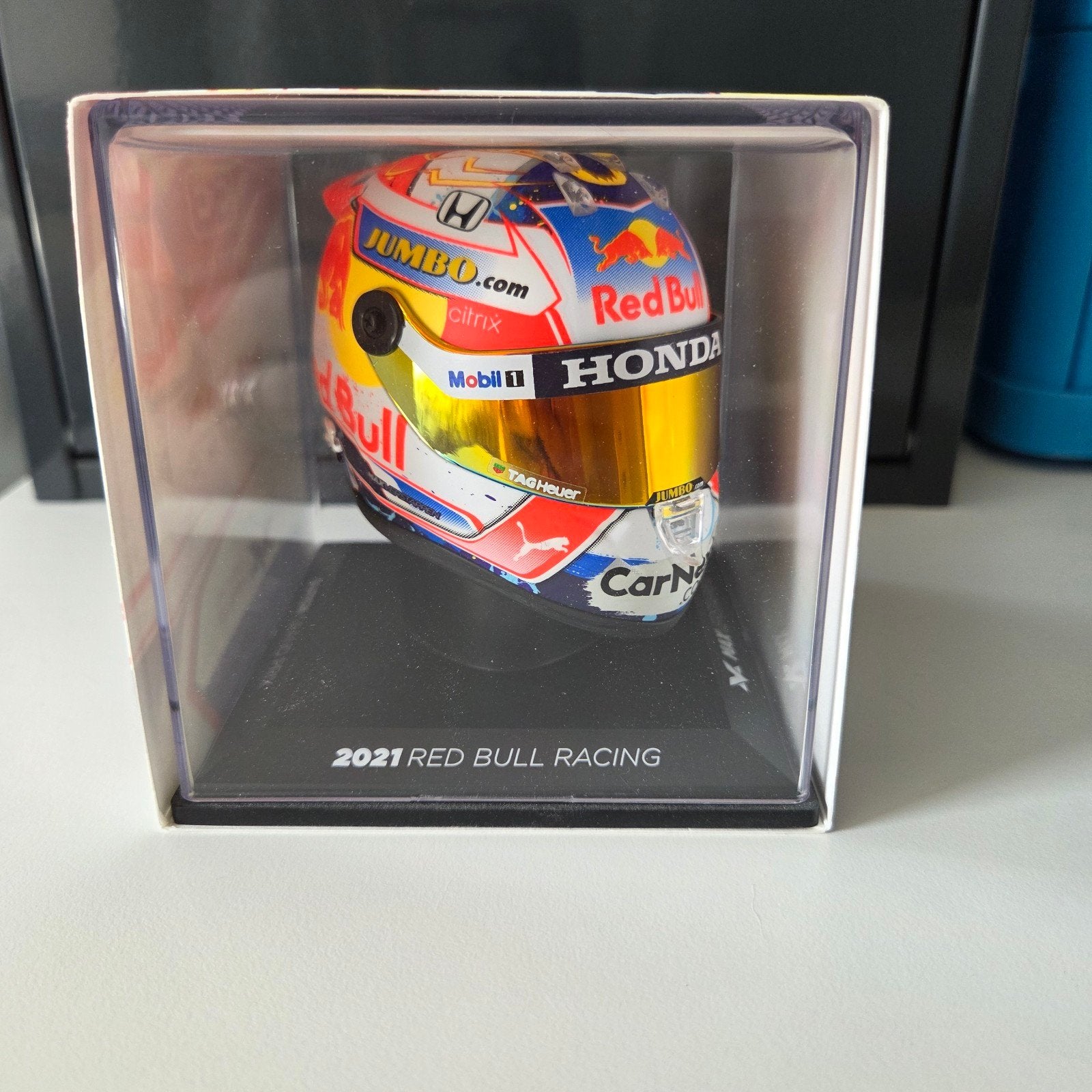 Max Verstappen Helm 2021 Red Bull Racing Schaal 1:4 Nieuw, Overige merken, 1:32 tot 1:50, Overige typen, Nieuw