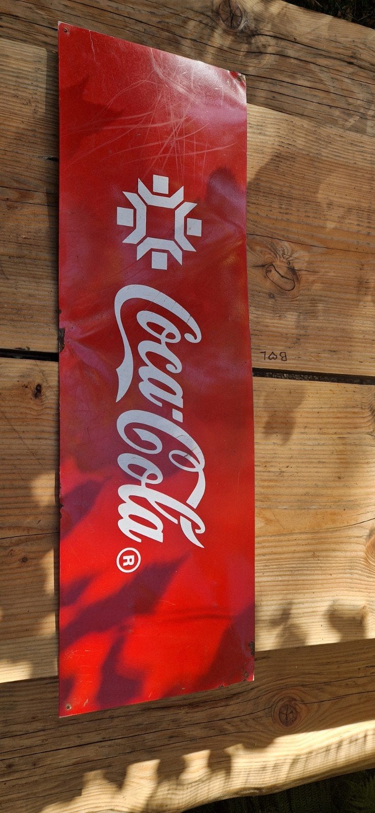 Coca-Cola reclamebord uit de Balkan, jaren '90, Ophalen, Gebruikt, Reclamebord