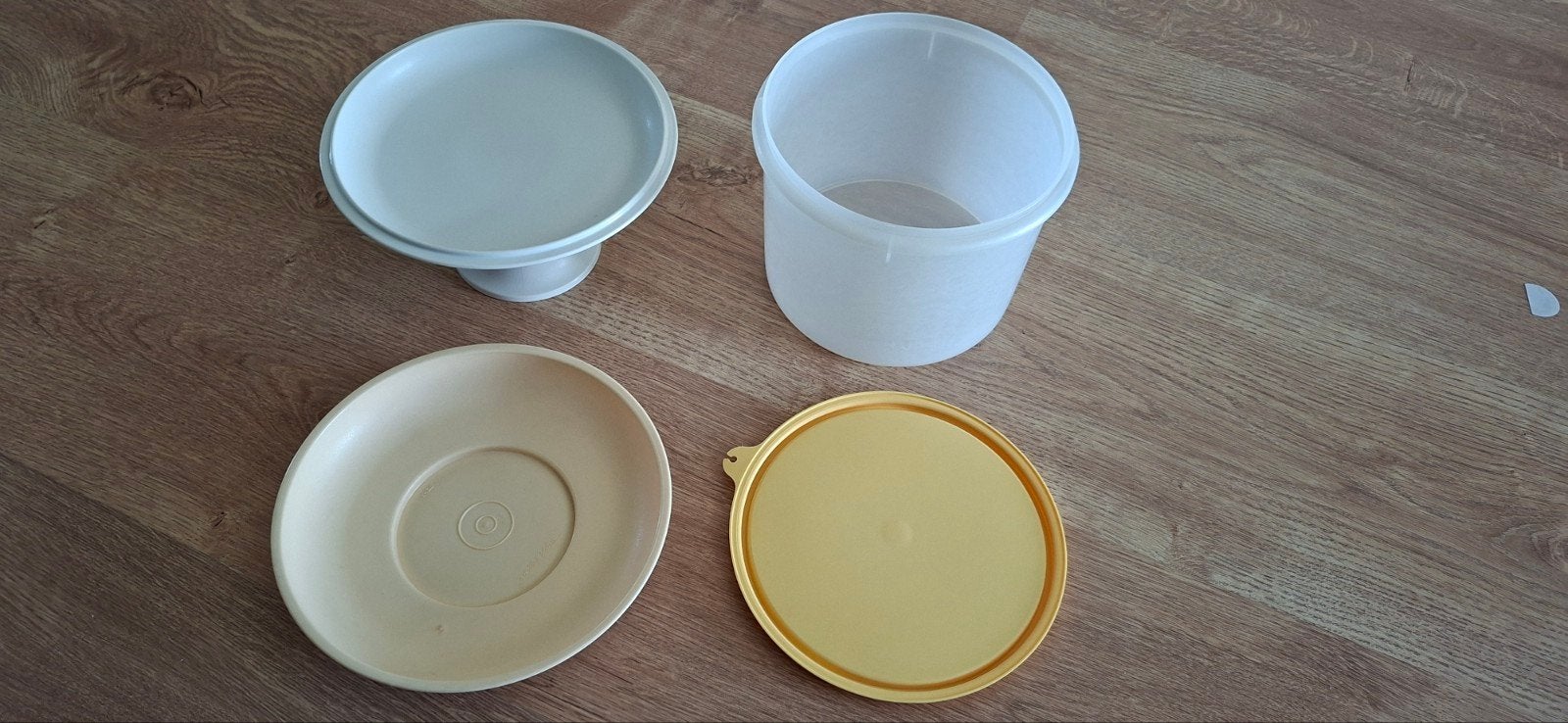 Tupperware set: schalen, vergiet, kom, deksels, Ophalen of Verzenden, Gebruikt, Groen, Bak of Kom