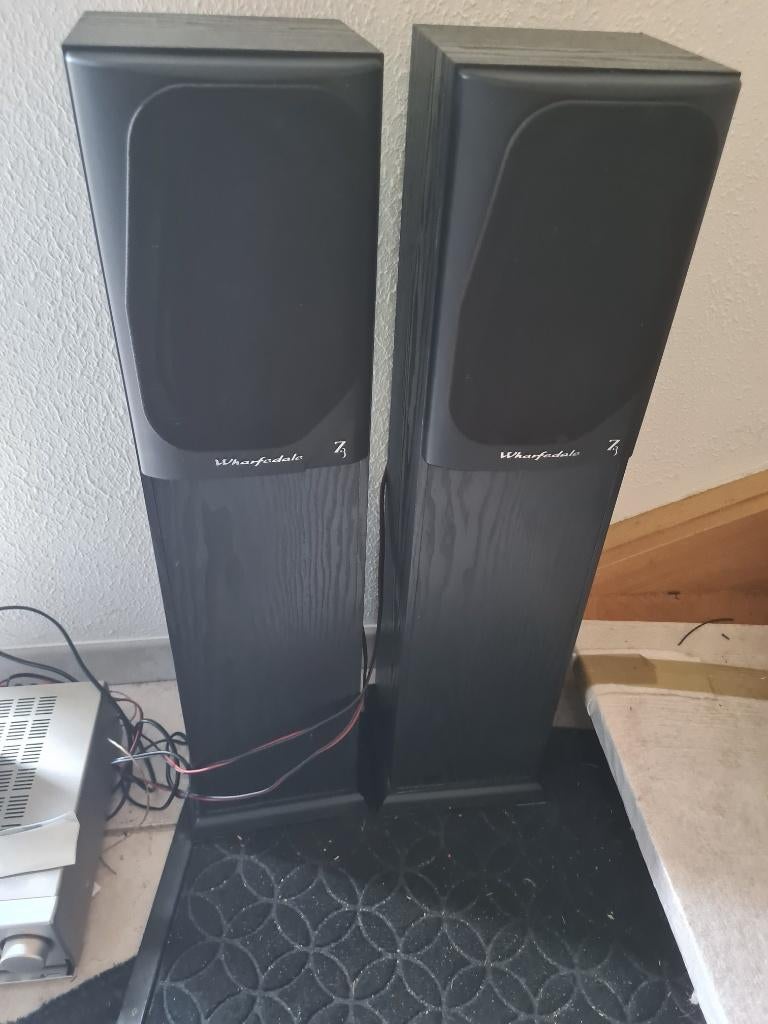 Set Wharfedale diamond 7.3 luidsprekers., Audio, Tv en Foto, Luidsprekers, Overige merken, Verzenden, Zo goed als nieuw, 60 tot 120 watt