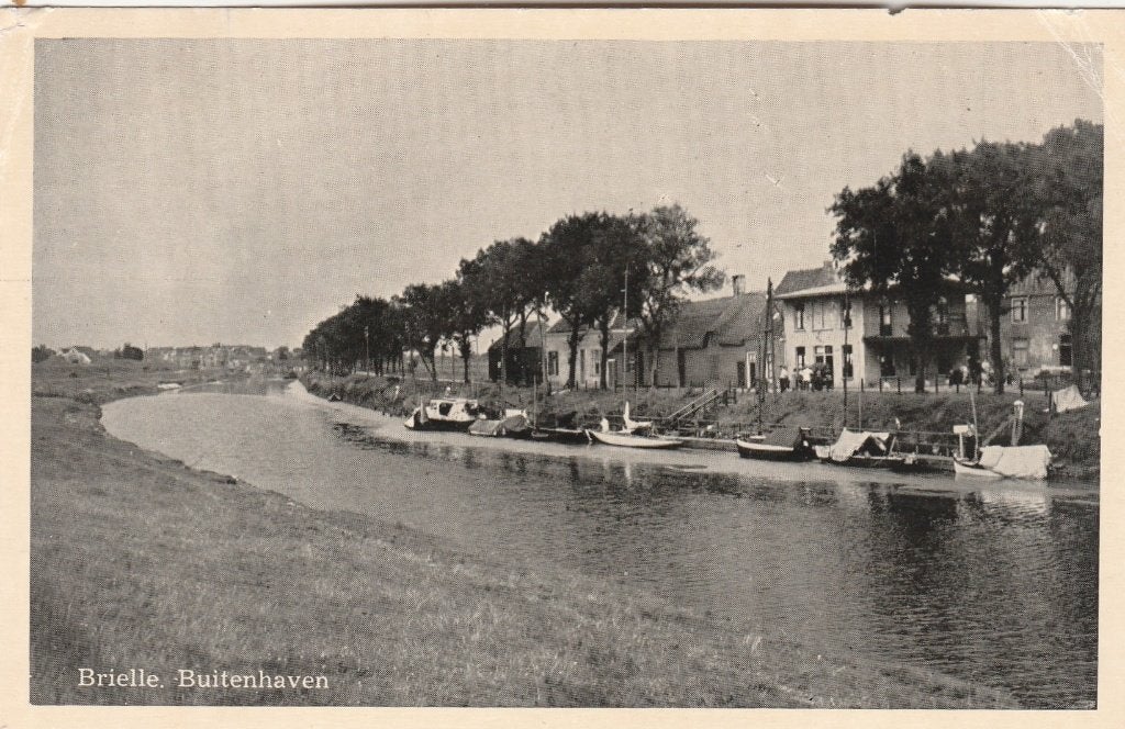 brielle- buitenhaven, Verzamelen, Ansichtkaarten | Nederland, Ophalen of Verzenden, Voor 1920, Zuid-Holland
