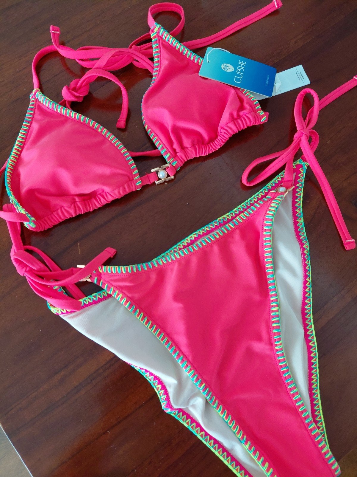 Te koop nieuwe bikini, Ophalen, Nieuw, Cupshe, Roze