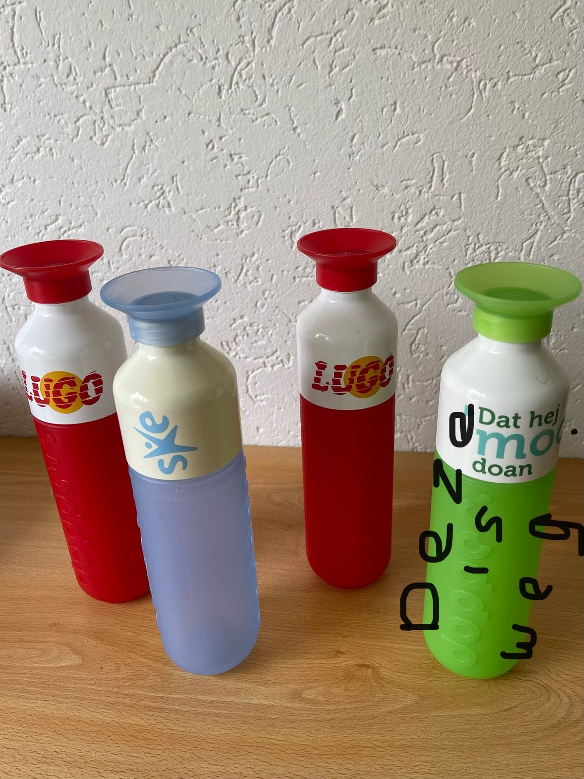 Doppers flessen met opdruk  3 stuks, Ophalen, Nieuw