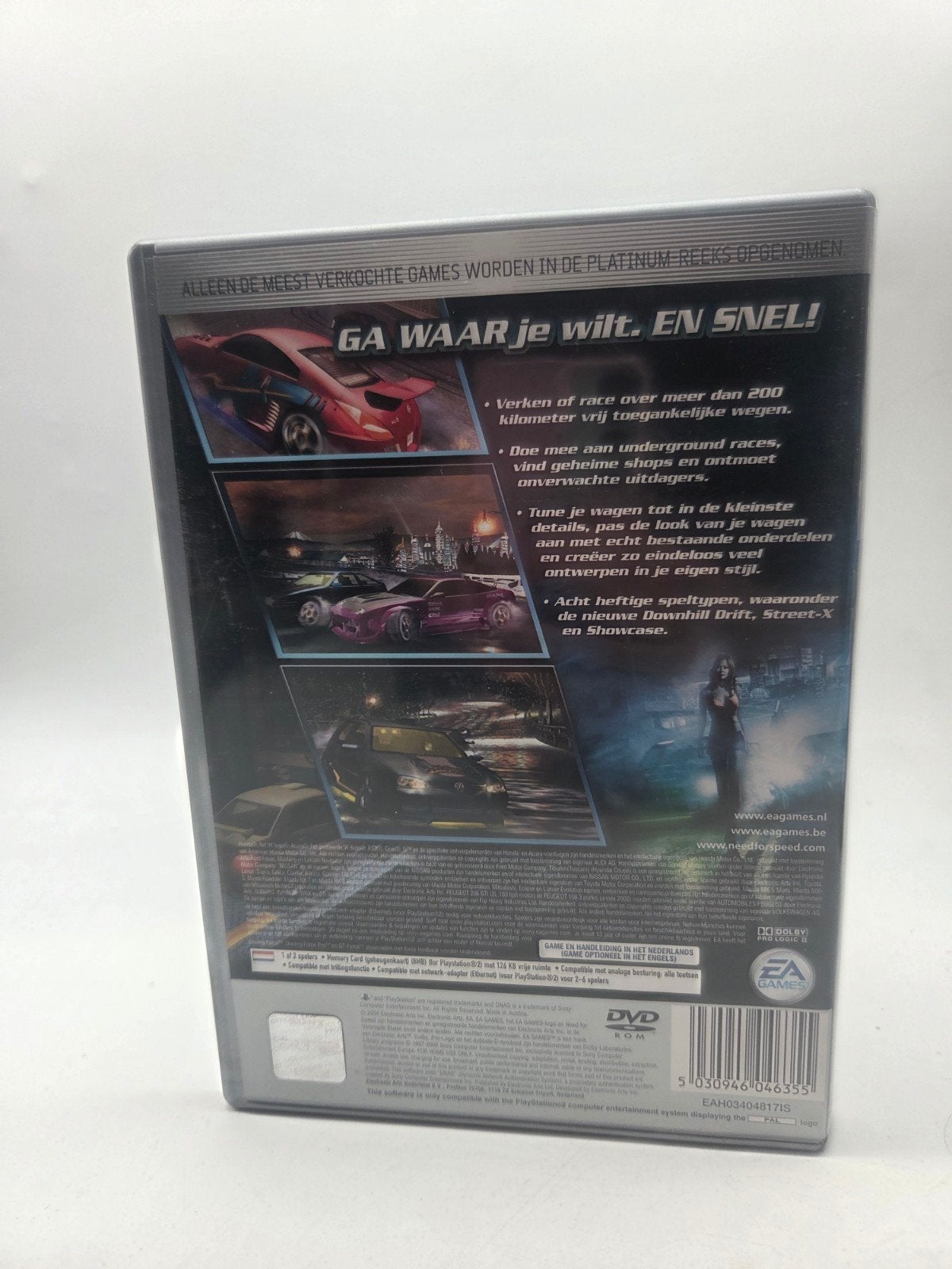 Need for Speed Underground - PlayStation 2 (PS2), Gebruikt, Electronic Arts, 1 speler, Racen en Vliegen