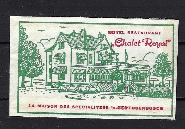 168 Den Bosch hotel rest CHALET ROYAL, Ophalen of Verzenden, Nederland