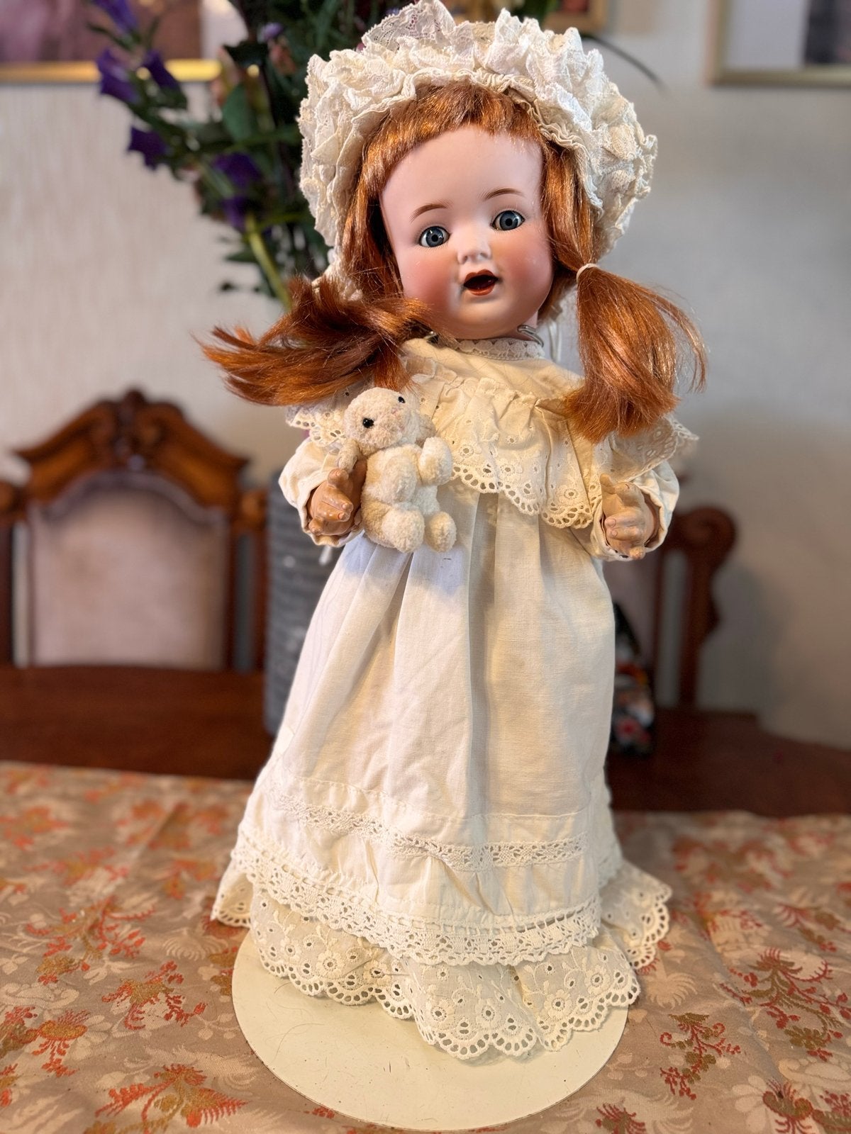 Heubach Koppelsdorf 342.6 Duitse porseleinen pop, ca. 1900, Verzamelen, Poppen, Ophalen of Verzenden, Zo goed als nieuw, Pop