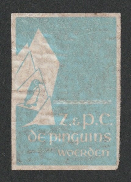 Sluitzegel Z&PC De Pinguins - Woerden, Ophalen of Verzenden, Gebruikt, Overige typen