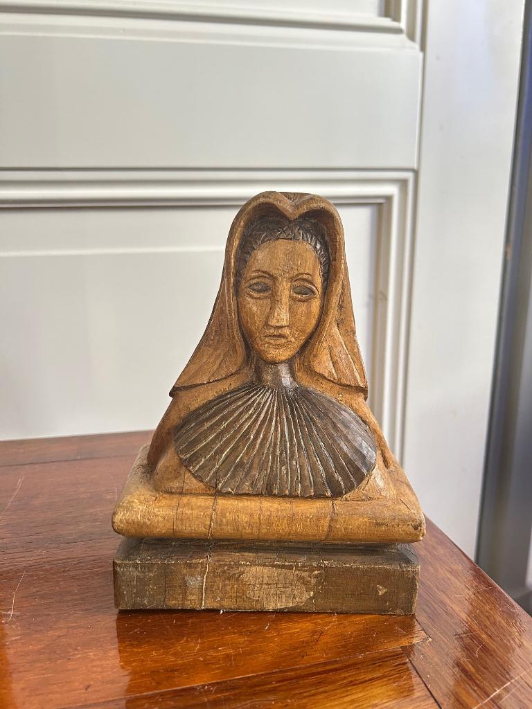 Antieke buste Aartshertogin Margaretha van Oostenrijk, Antiek en Kunst, Kunst | Beelden en Houtsnijwerken, Ophalen of Verzenden