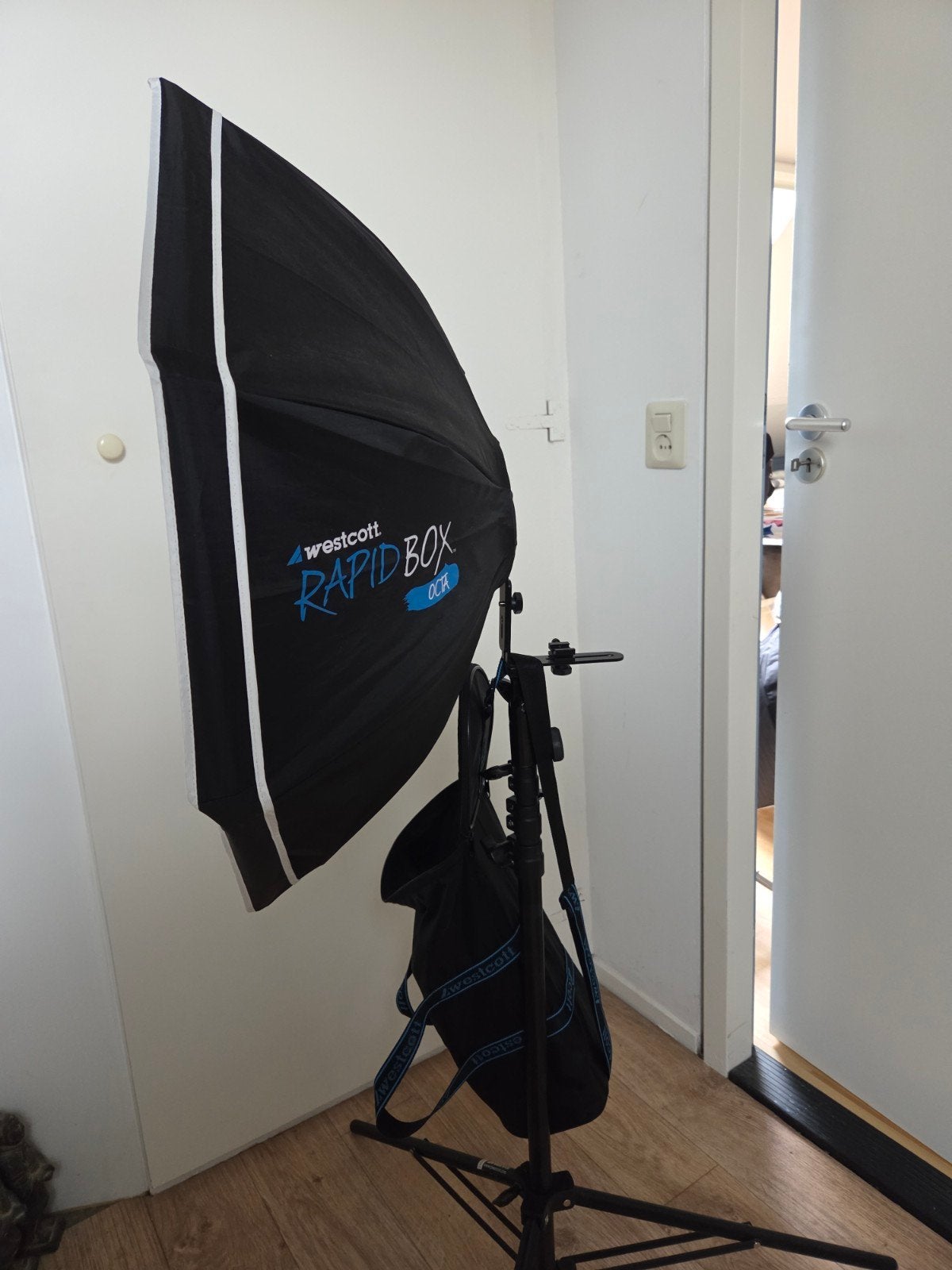 Div.fotostudio items flitser, softbox, 4 light statief etc., Ophalen, Gebruikt, Lamp of Flitsset