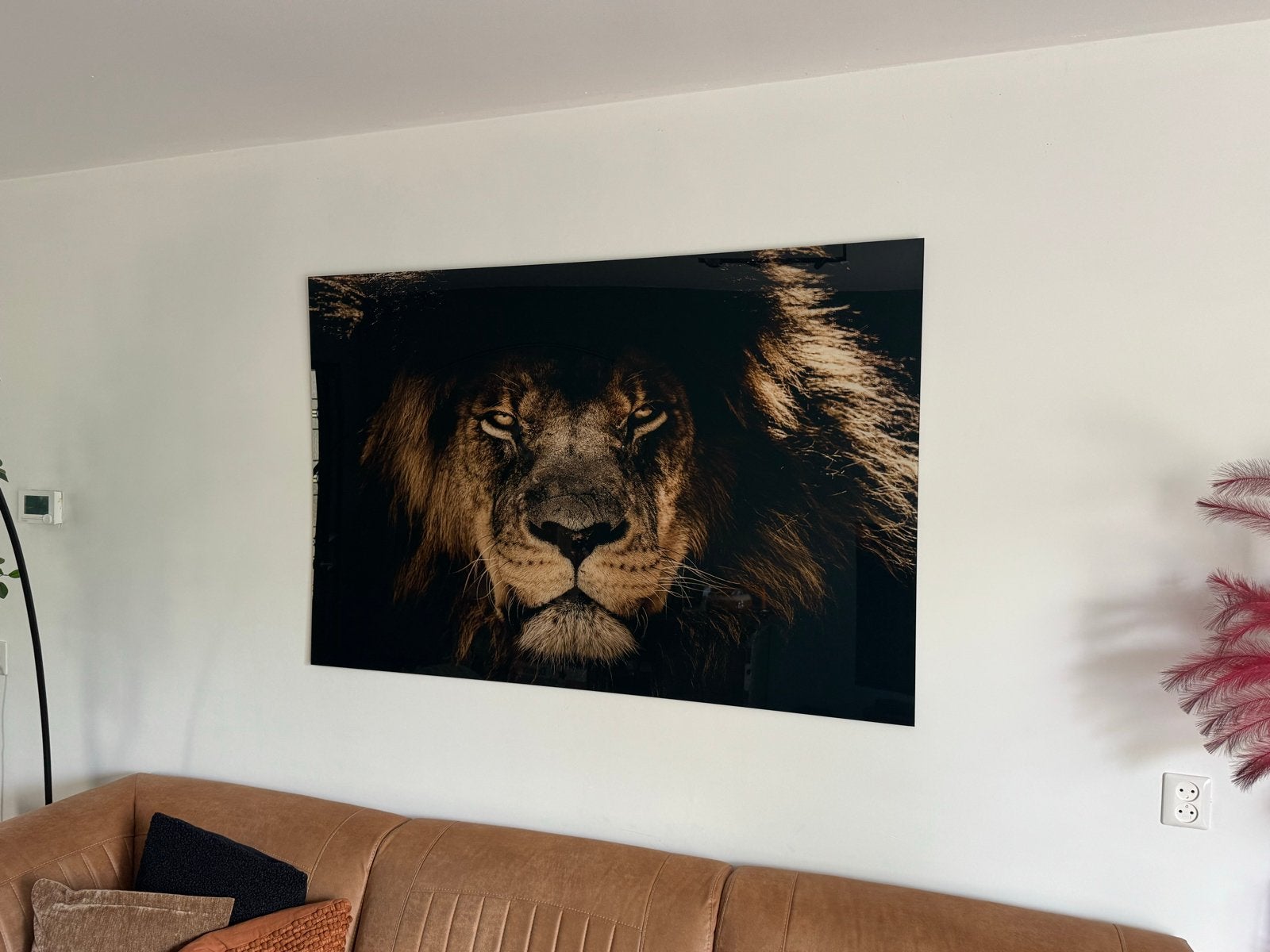 Indrukwekkend Leeuw Schilderij op Perspex, Huis en Inrichting, Woonaccessoires | Schilderijen, Tekeningen en Foto's, Ophalen, 125 cm of meer