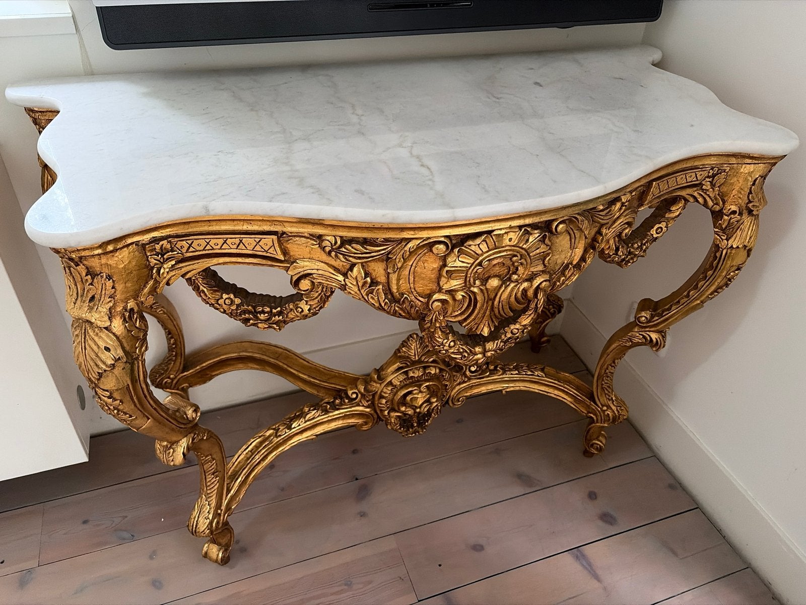 Lodewijk XIV Sidetable Carrera Marmeren, Ophalen