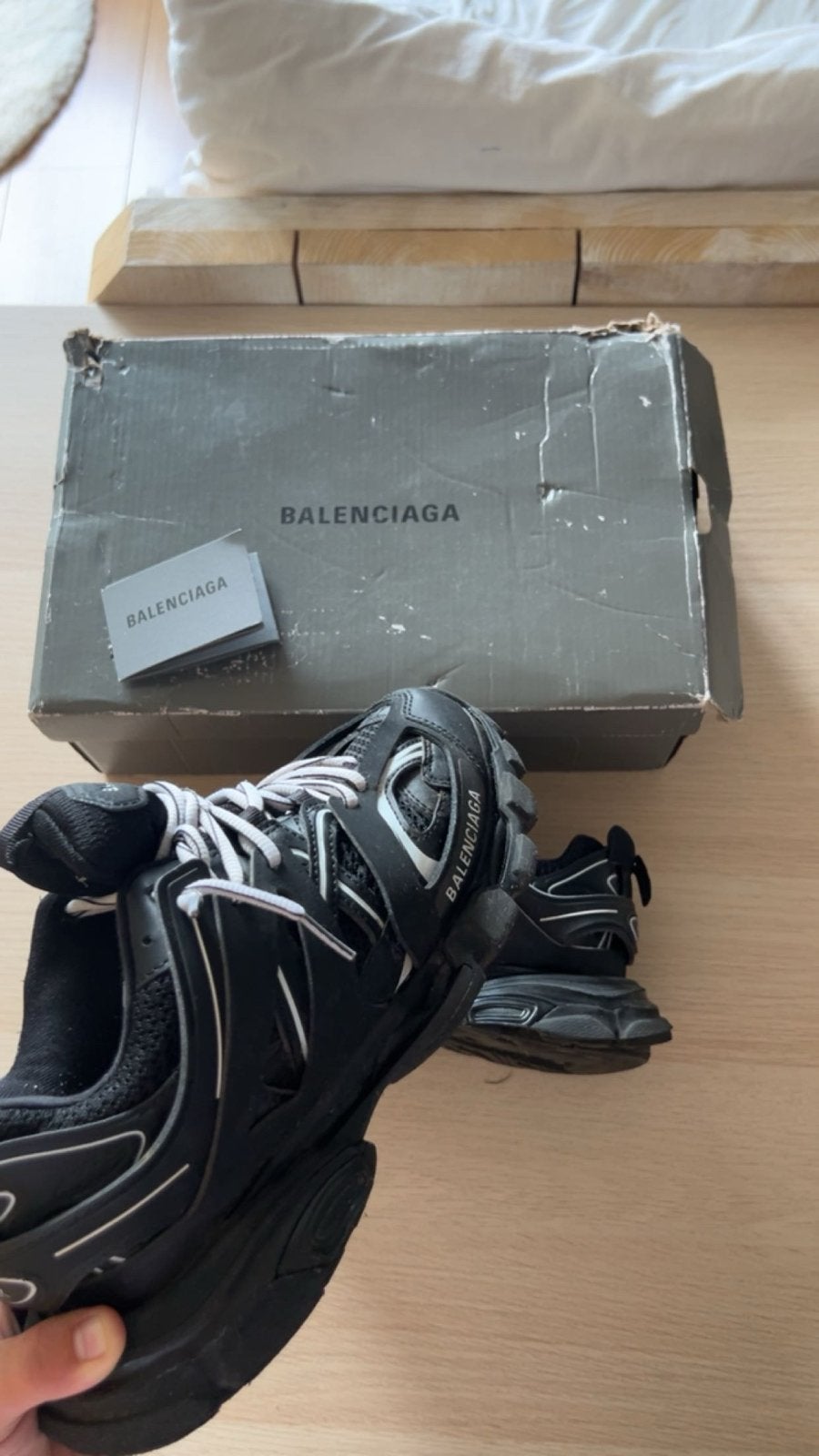 Balenciaga Track Sneakers Zwart Maat 40, Kleding | Heren, Schoenen, Ophalen of Verzenden, Gedragen, Zwart, Sneakers of Gympen