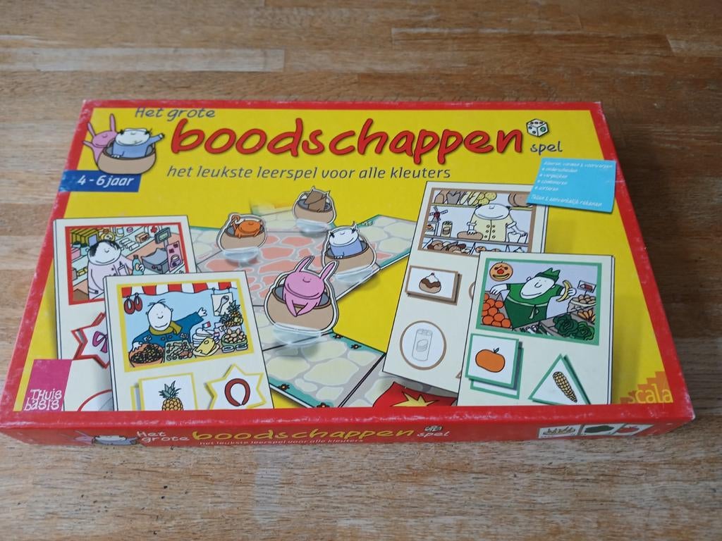 Het grote boodschappenspel, Hobby en Vrije tijd, Gezelschapsspellen | Bordspellen, Een of twee spelers, Ophalen of Verzenden, Gebruikt