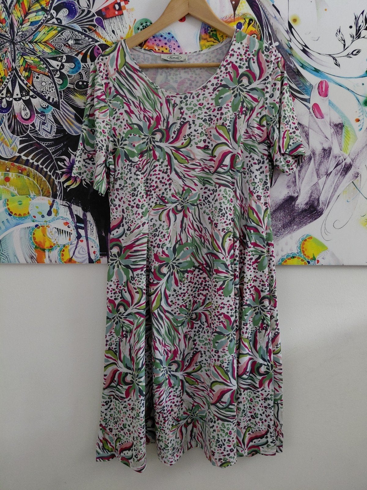 Leuke Sensia jurk maat 44, Meerkleurig, Maat 46/48 (XL) of groter, Zo goed als nieuw, Sensia