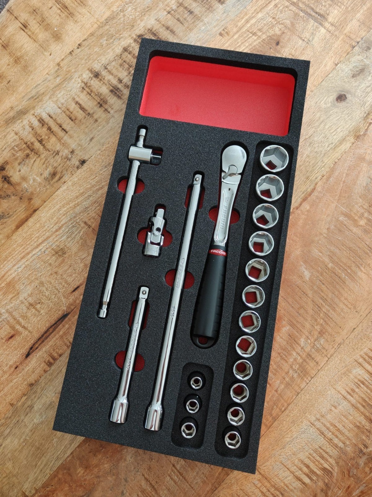 Facom 3/8" doppenset inlay, Auto diversen, Autogereedschap, Ophalen of Verzenden, Nieuw