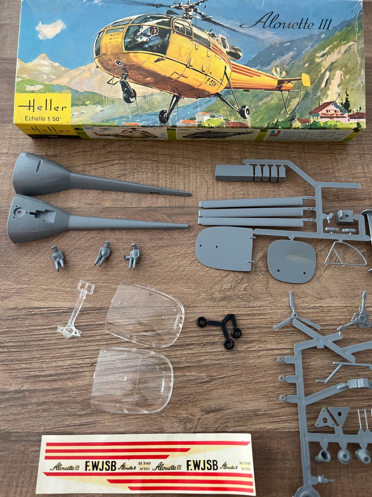 Heller Alouette III Helikopter Modelbouw Kit 1:50, Hobby en Vrije tijd, Modelbouw | Vliegtuigen en Helikopters, Helikopter, Nieuw
