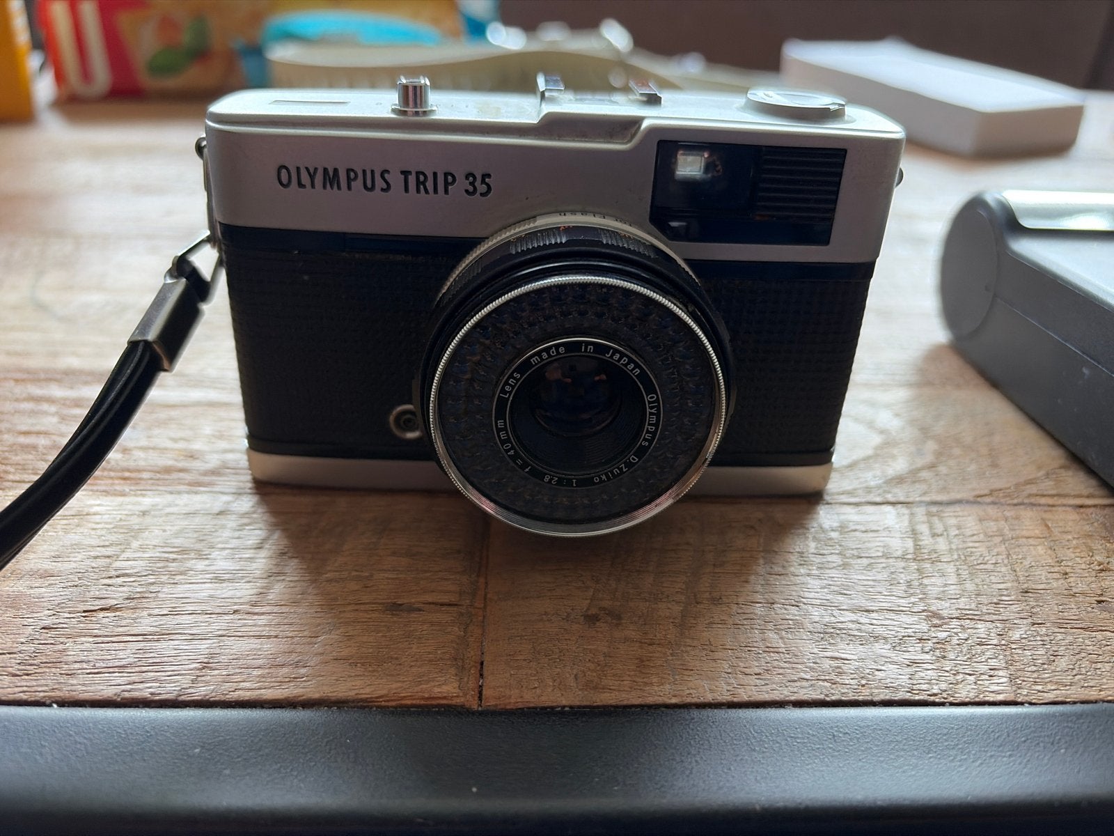 Olympus Trip 35 met Agfatronic 280 CB flitser, Ophalen, Gebruikt, Compact, Olympus