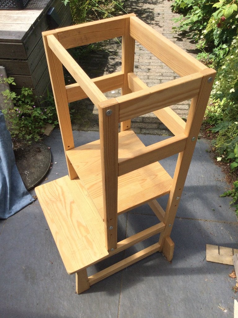Houten klimtoren, Kinderen en Baby's, Speelgoed | Houten speelgoed, Ophalen, Zo goed als nieuw