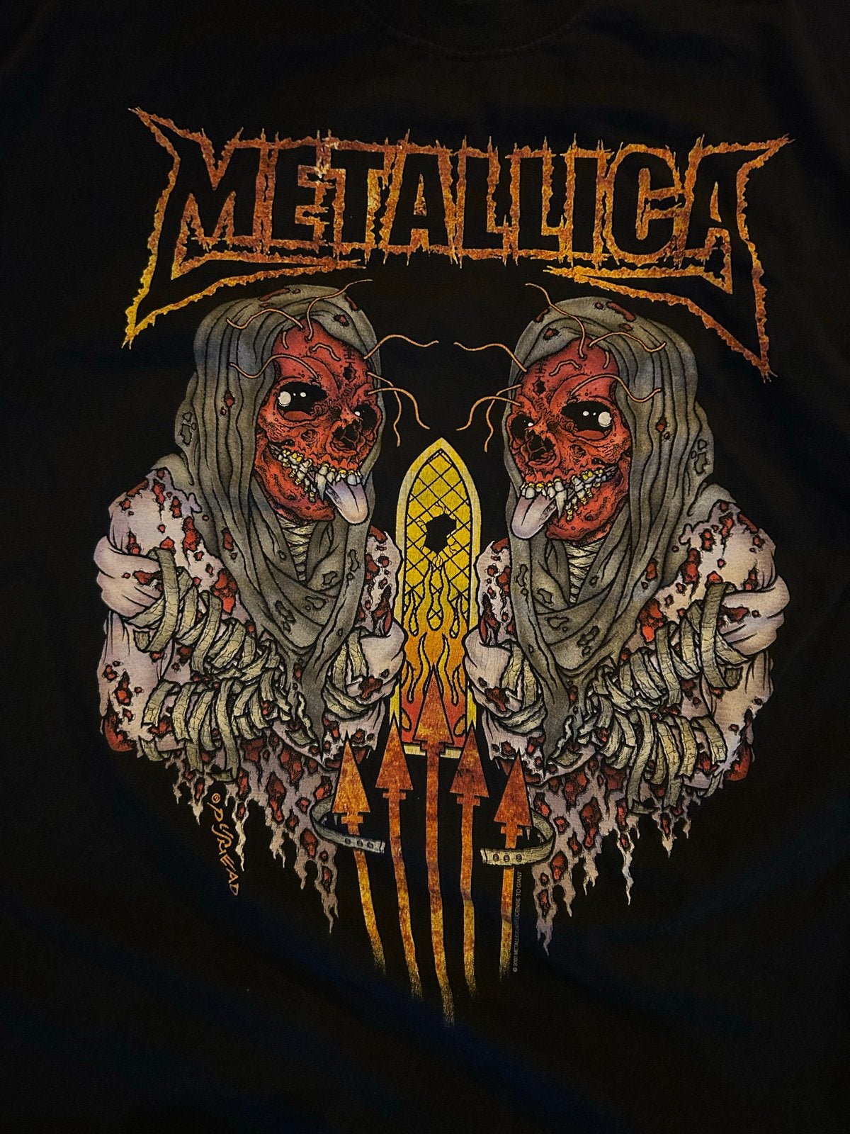 Metallica World Tour 2003-2004 T-shirt - Maat XL, Ophalen, Zo goed als nieuw, Maat 56/58 (XL), Zwart
