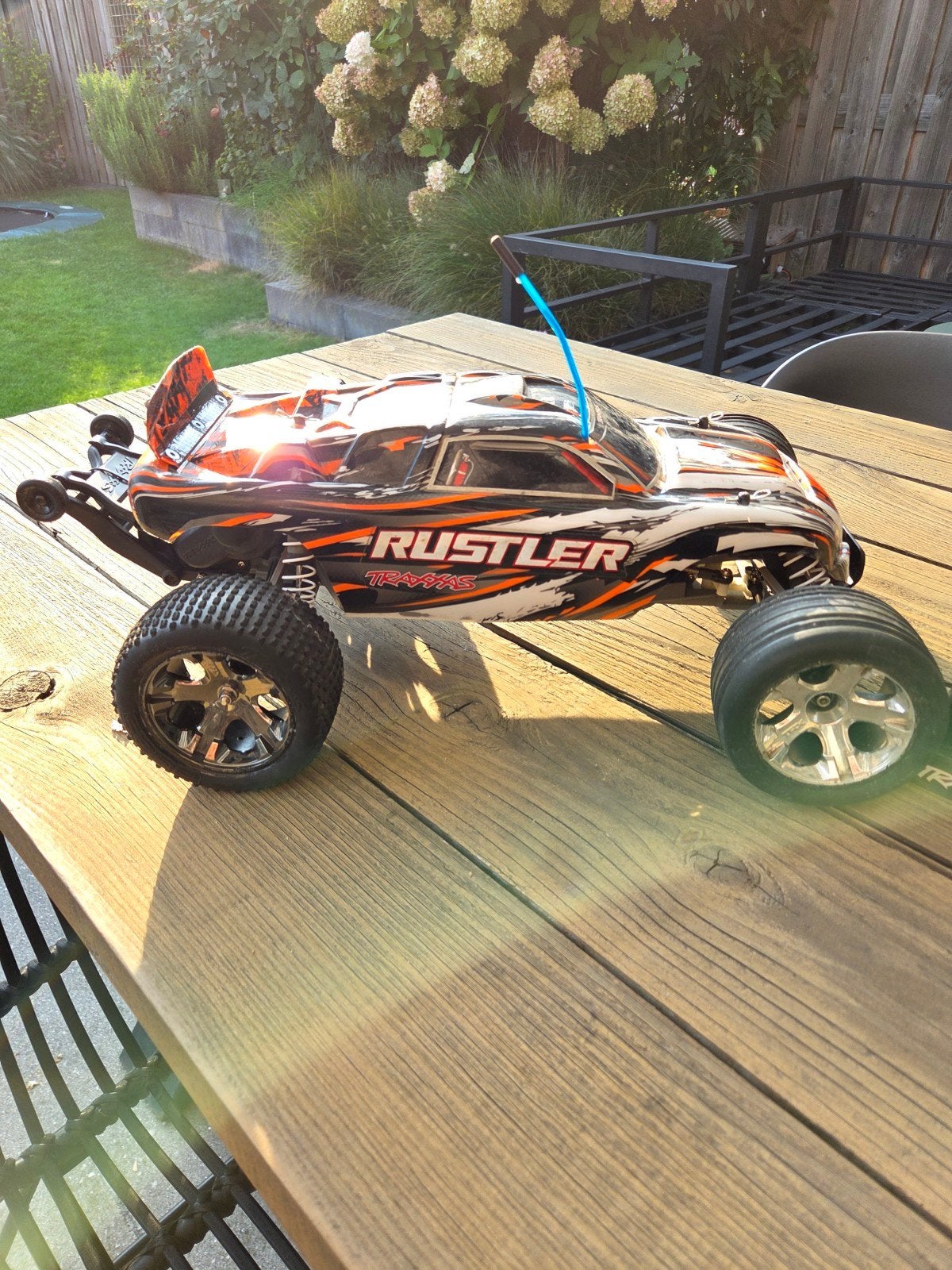Traxxas Rustler 2wd brushless RC auto, Elektro, Gebruikt, Auto offroad, Ophalen of Verzenden