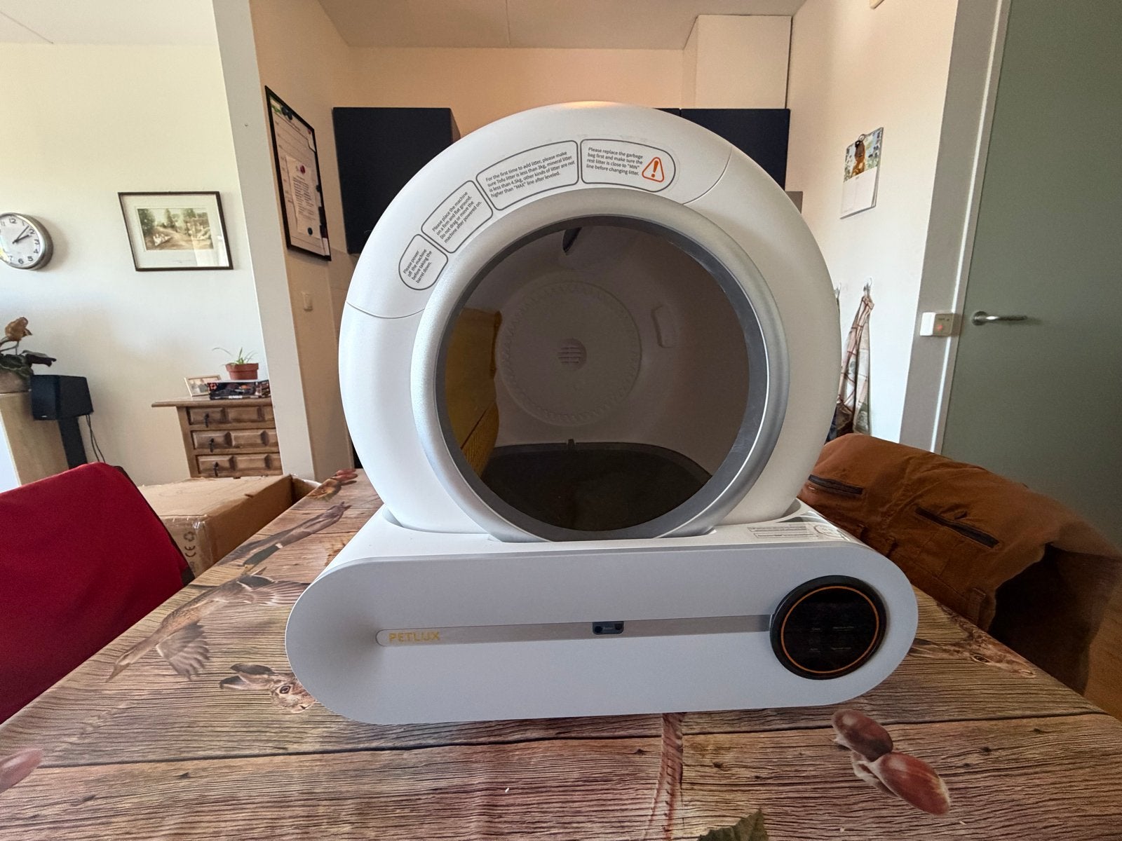 Automatisch Zelfreinigende Kattenbak, Dieren en Toebehoren, Ophalen, Zelfreinigend, Zo goed als nieuw, Open