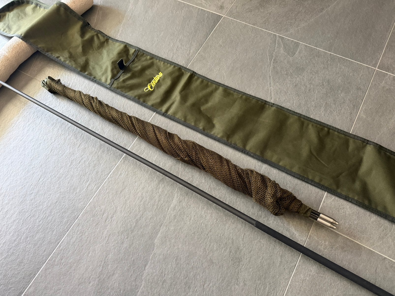 Century Carbon Stainless Landing Net 42” ZO GOED ALS NIEUW, Ophalen, Zo goed als nieuw, Net of Fuik