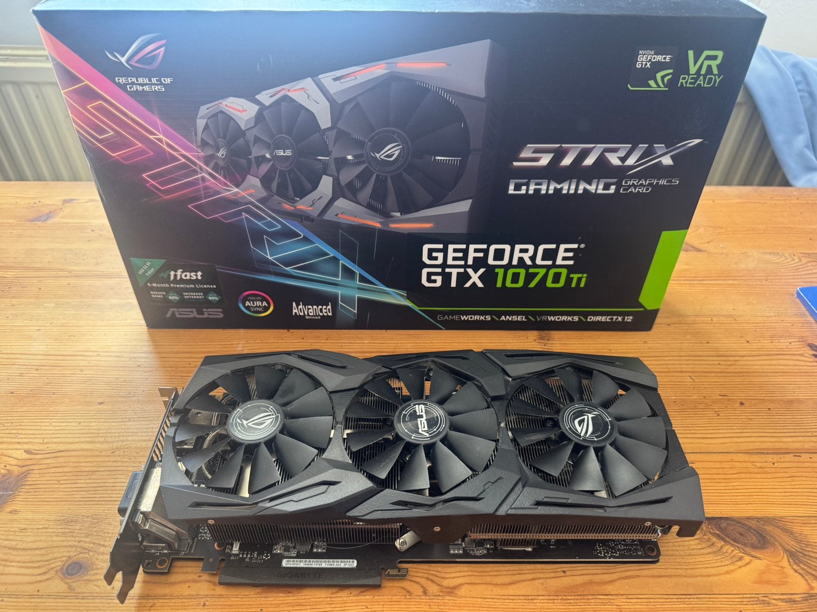Asus strix gtx 1070Ti, Computers en Software, Videokaarten, Ophalen, Zo goed als nieuw, GDDR5, PCI-Express 3