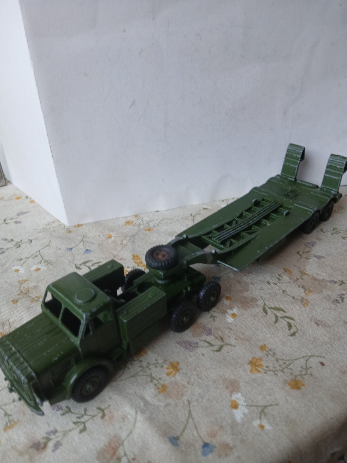 Thornycroft Mighty Antar met Tank transporter.  Dinky  660, Ophalen of Verzenden, Zo goed als nieuw, Dinky Toys
