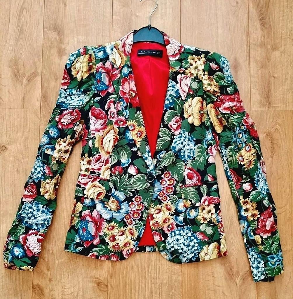 Vrolijke vintage blazer van Zara! (NIEUW), Zara, Nieuw, Ophalen of Verzenden, Jasje