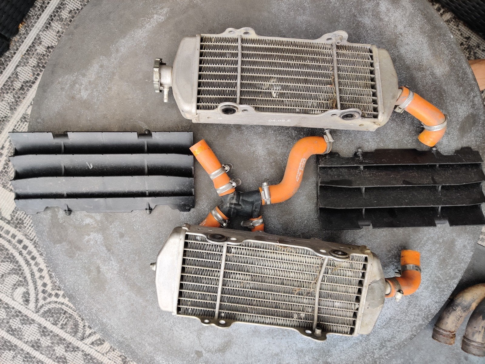 Ktm 400/450/520/525 set radiateurs, Ophalen of Verzenden