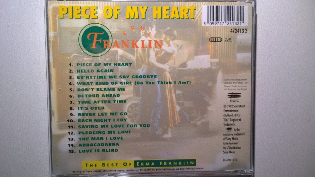 Erma Franklin - Piece Of My Heart (The Best Of), Ophalen of Verzenden, Zo goed als nieuw, Soul, Album