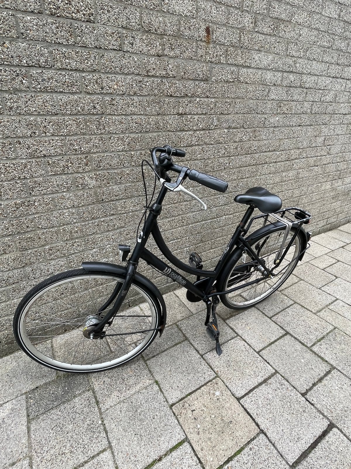 Opknapfiets Zwarte Cortina fiets - banden niet goed, Velgrem, Ophalen, Overige merken, Gebruikt