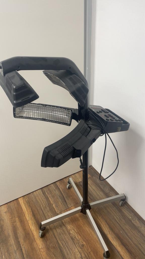 Warmte lamp en haar föhn, Ophalen of Verzenden, Zo goed als nieuw, Zwart