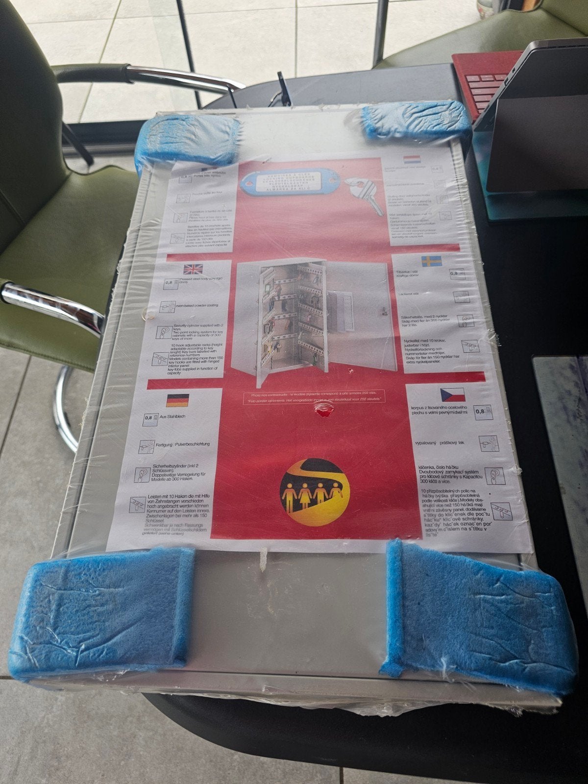 Sleutelkastje met 10 haken en veiligheidsslot, Ophalen of Verzenden