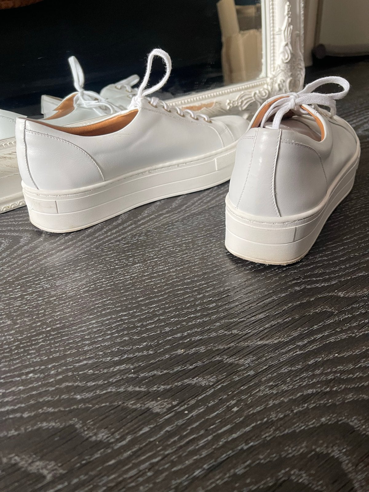 Witte Kazar Sneakers met Plateauzool maat 39, Ophalen of Verzenden, Zo goed als nieuw, Wit, Sneakers of Gympen