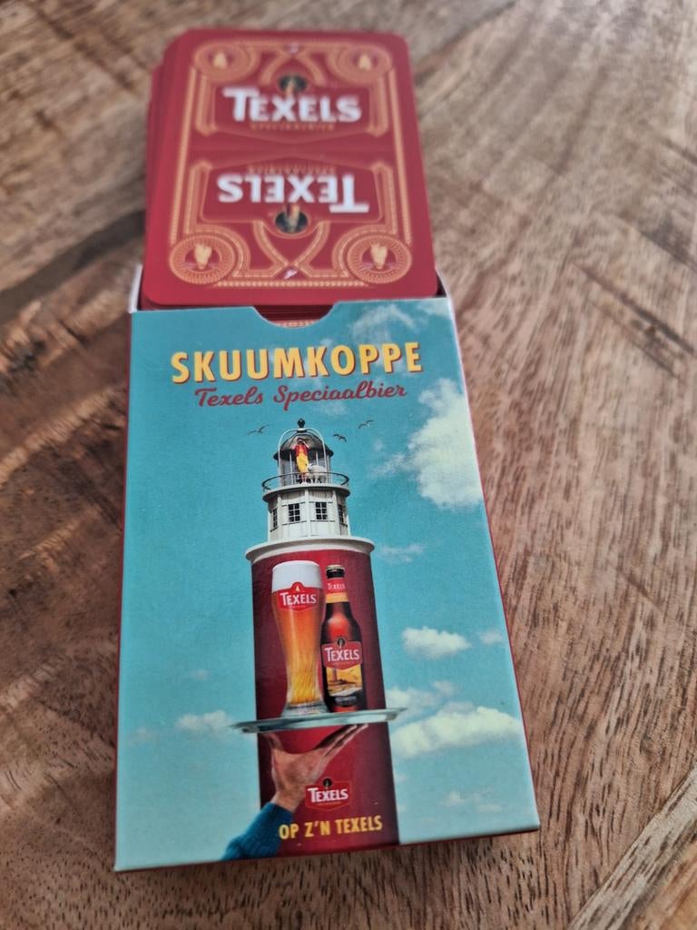 Skeumkoppe Texels Speciaalbier speelkaarten, Vijf spelers of meer, Ophalen of Verzenden, Gebruikt, Skeumkoppe Texels Speciaalbier