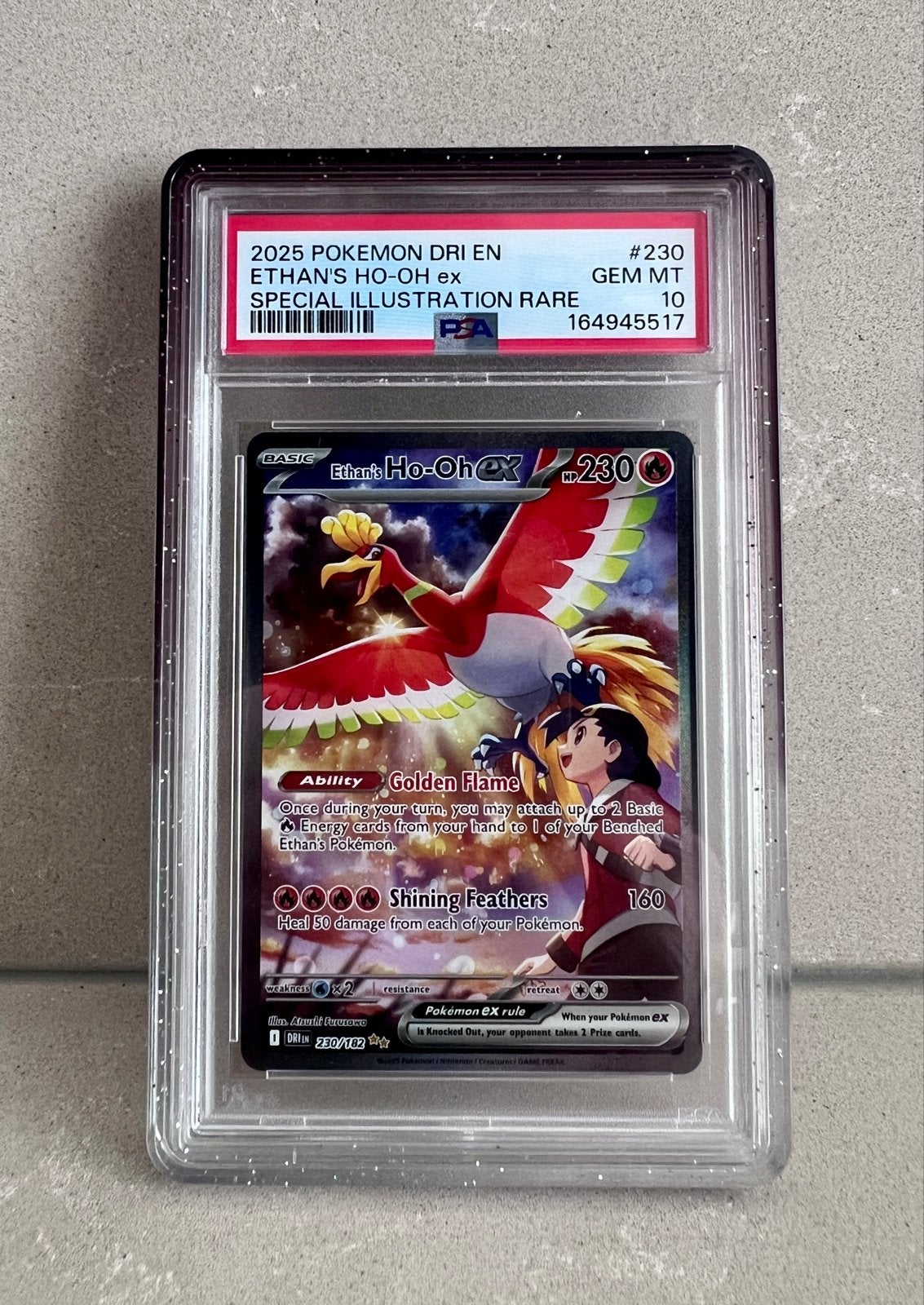 Pokemon Ethan's Ho-Oh ex Special Illustration Rare PSA 10, Ophalen of Verzenden, Nieuw, Losse kaart