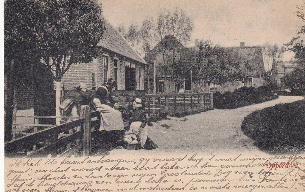 Opperdoes, Medemblik, Volk., Verzenden, Voor 1920, Gelopen, Noord-Holland