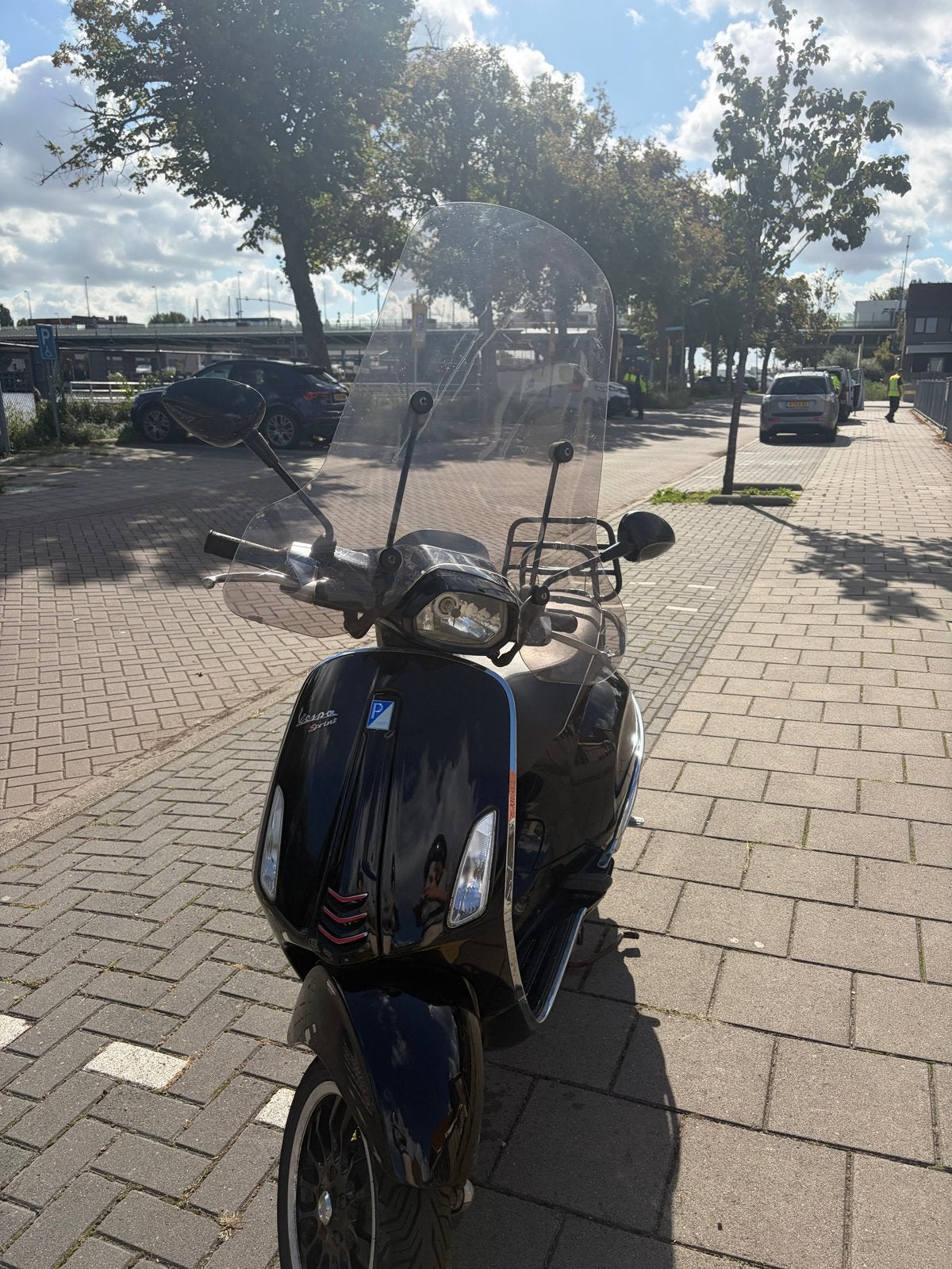 Vespa Sprint Zwart - Goed rijdend met windscherm, Ophalen, Gebruikt, Overige modellen