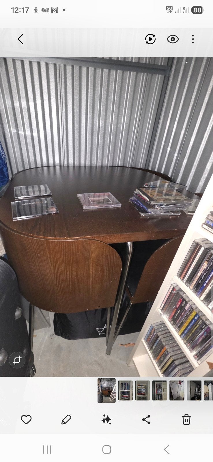 IKEA Fusion eettafel met 4 stoelen - Vintage stijl, Overige houtsoorten, Gebruikt, 100 tot 150 cm, Vintage