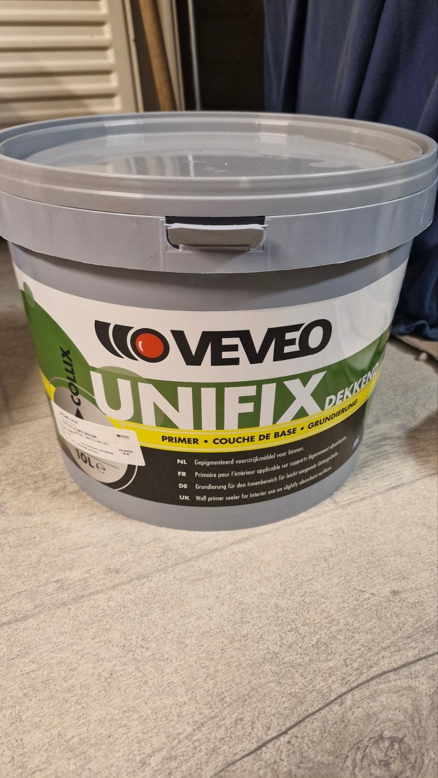 VEVEO UNIFIX DEKKEND Primer - 10L - SPRING DUNE, 5 tot 10 liter, Beige, Nieuw, Ophalen of Verzenden