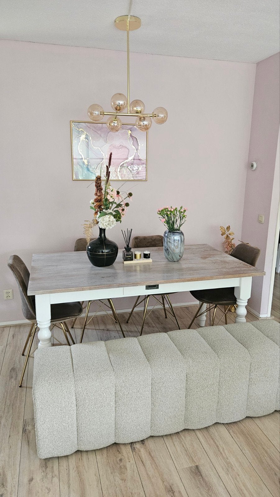 Landelijke eettafel 180x90x76 cm, Ophalen, Gebruikt, 50 tot 100 cm, Landelijk