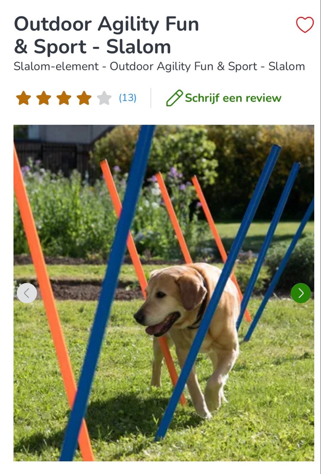 Agility set slalom, nieuw in verpakking, Dieren en Toebehoren, Ophalen of Verzenden, Nieuw