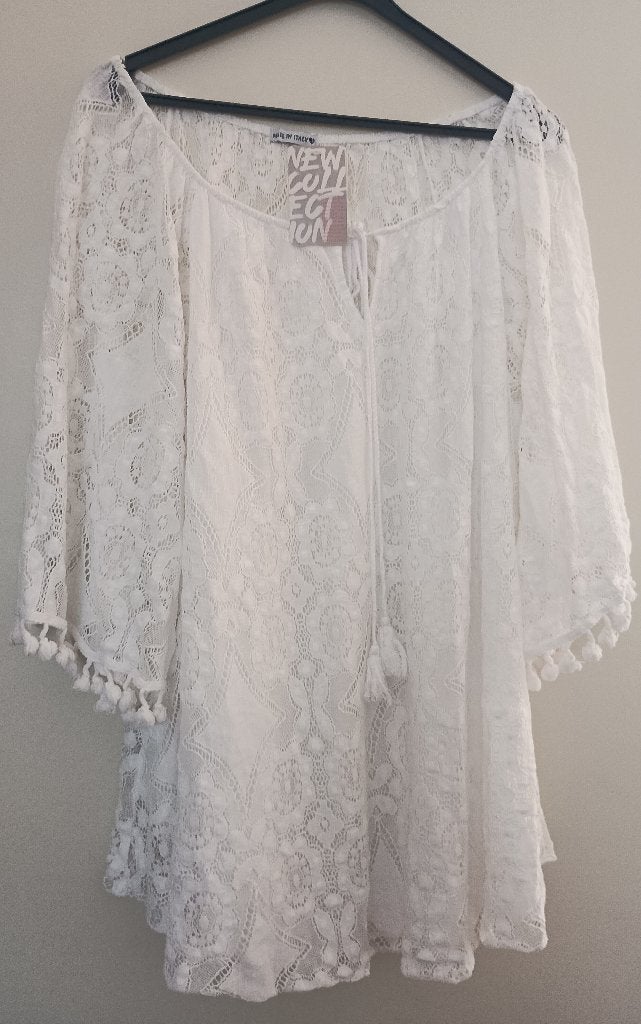 Witte blouse XL, Ophalen of Verzenden, Nieuw, Maat 46/48 (XL) of groter, Wit